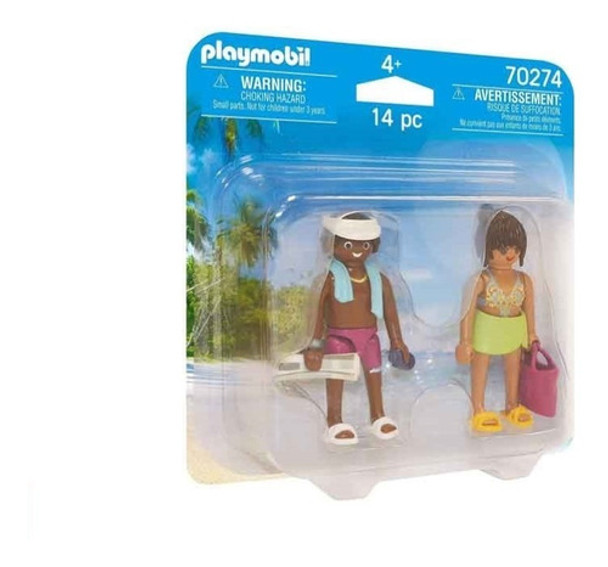 Playmobil 70274 Duo Pack Pareja De Vacaciones-original 0