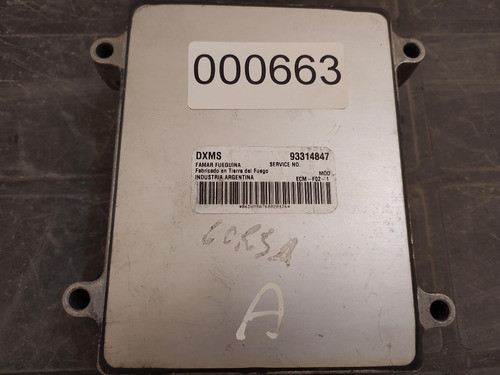 Ecu Ecm-f02-1 Codigo663 0
