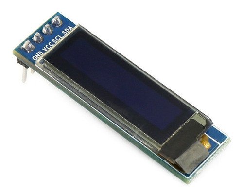 Display Oled 128x32 0.91 Ssd1306 I2c 128 32 Fundo Azul 0