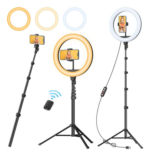 Anillo Luz Tripode Extensible Selfies Videos C/control. Led 0