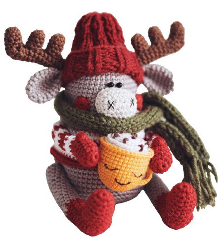 Patron Amigurumi Alce Reno Benjamin Navidad En Español 0