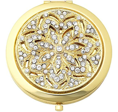 Espejo De Maquillaje Compacto Olivia Riegel Gold Windsor 0