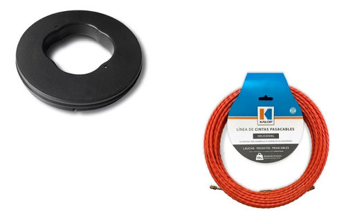 Cinta Pasacable 10mts Helicoidal Con Carrete Kalop Hard Work 0