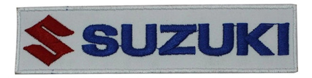 Parche Bordado Aplique Termoadhesivo Suzuki Moto 10 Cms 0