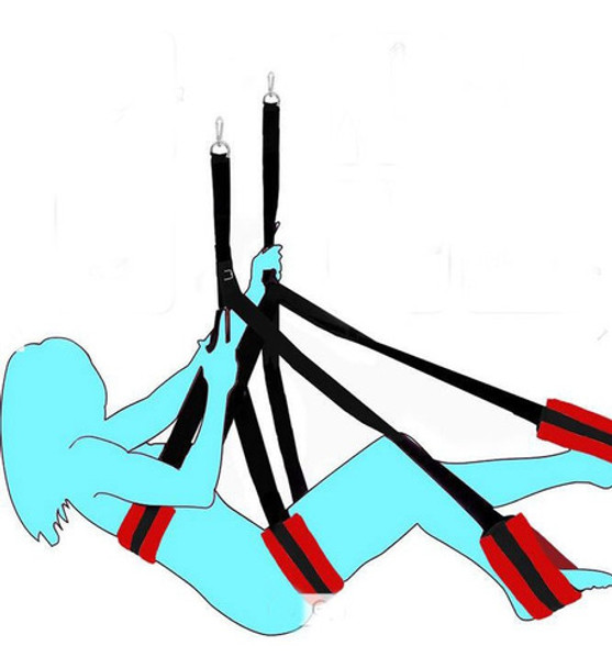 Hamaca Columpio Inversion Aero Yoga Agarres Colgarse Arnes 0