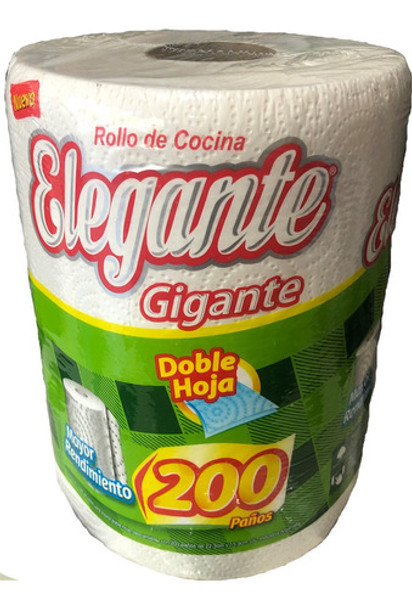 Bolsón Rollos De Cocina Gigantes 6 X200 Paños Elegante 0