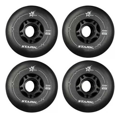 Pack 4 Ruedas Rollers Stark Soul Prof 85a 80mm Hardness 0