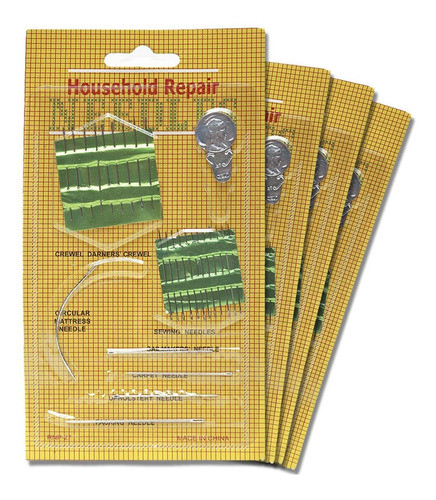 Agulha De Mao Kit C/5 Tam.sort/1 Passa Linh 0