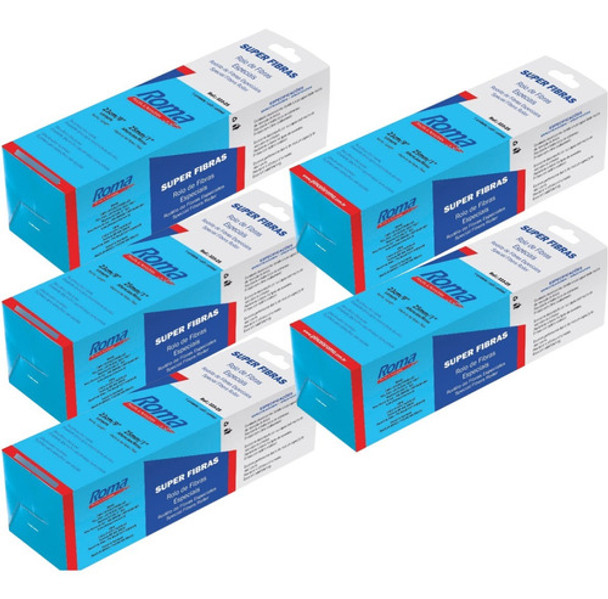5 Rolo Para Pintura Fibras Especiais Roma 23cm 25mm 0