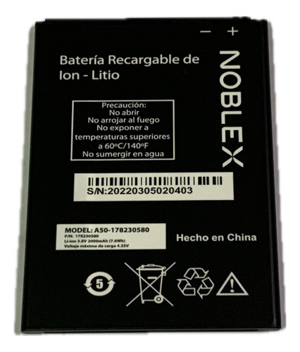 Bateria Noblex A50 Original 0