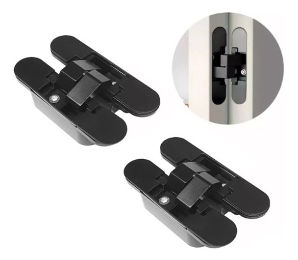 Par De Bisagras Ocultas 110mm Regulables Negras 0 Par De Bisagras Ocultas 110mm Regulables Negras 0