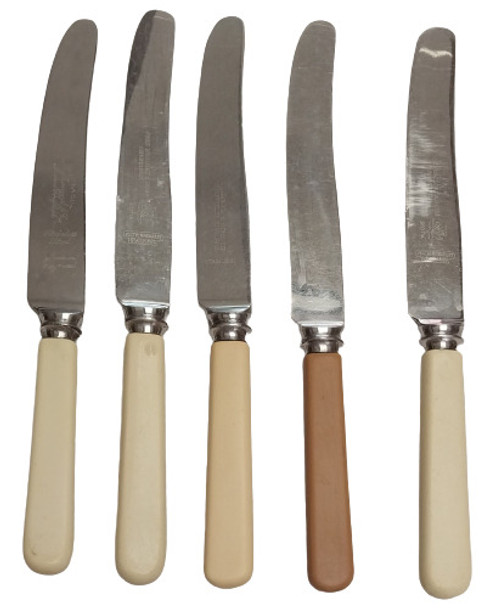 Antiguos 5 Cuchillos Ingleses Precio X 5 0