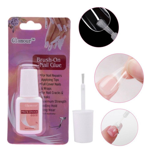 Pegamento Nail Glue Uñas Postizas Tips Deco Strass Manicura 0