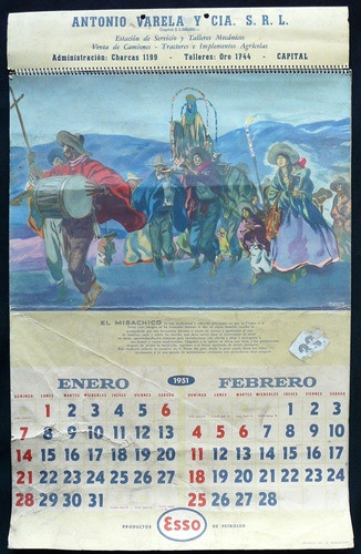 Antiguo Almanaque Esso. Año 1951 (completo). 15008 0