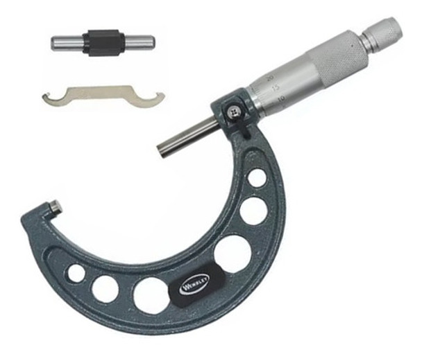 Micrómetro Exterior 75 100 Mm Resolucion 0,01 Mm Profesional 0