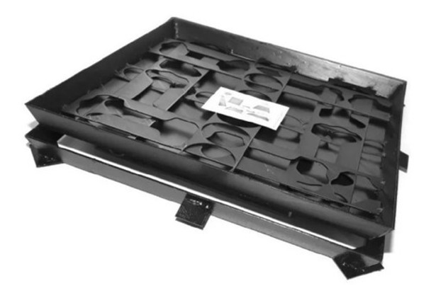 Tapa Cámara 40x40 Hierro Encastre Cónico Reforzada 0