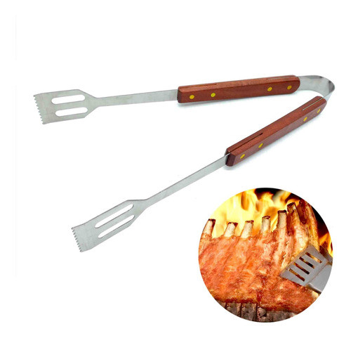 Pinza Para Parrilla, Mango De Madera, Asador, 11225 0