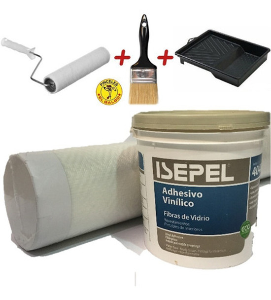 Humedad Paredes Revestimiento A1 25m2+adhesivo 4k+kit Pintor 0
