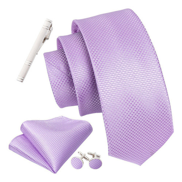 Seda Roxa Para Homens, Elegante Conjunto De Lenços De Presen 0