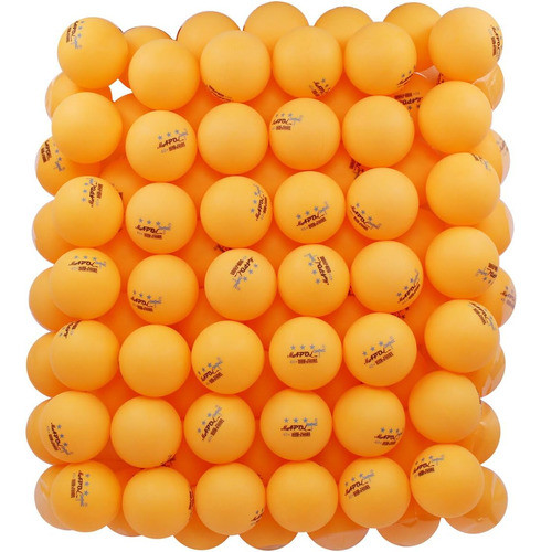 100 Counts 3 Estrelas Orange Practice Ping Pong Balls Advanc 0