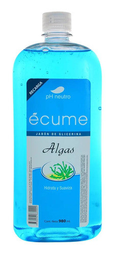 Jabón Líquido Ecume Algas Repuesto 980ml 0