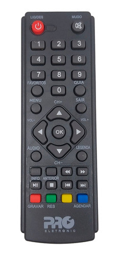 Controle Conversor Digital Proeletronic 1270 Full Hd 0