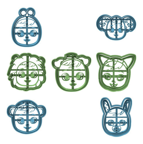 Pack X3 Cry Babies Bebe Llorones Cortante De Galleta 0