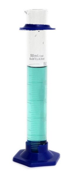 Proveta Graduada De Vidro Com Base De Polietileno - 50 Ml 0