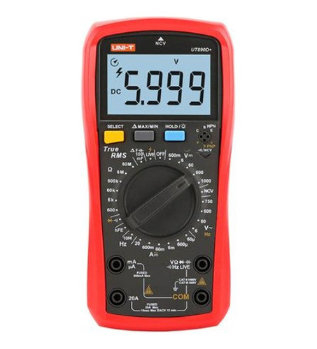 Uni-t Multímetro Digital True Rms Ut890d+ Capacidad Ncv 0