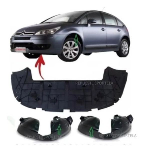 Kitx2 Pasarrueda +deflector Inferior Citroen C4 07 12 0