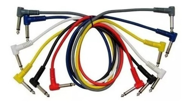 Pack X6 Cables Plug Angular - Plug Angular 30 Cms Leem Cpml2 0
