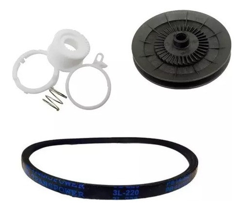 Kit Jogo Cames Completo Polia V E Correia V Para Brastemp 0