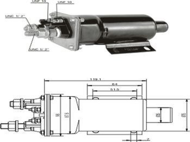 Solenoide Delco Caterpilar Con Patas 12v 0