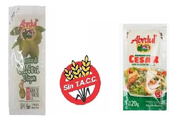 Aderezo Cesar + Oliva + Aceto + Limon X30 Sobres C/u Combo 0