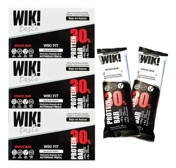 3 Cajas X 45 Barras Proteicas Wik 0