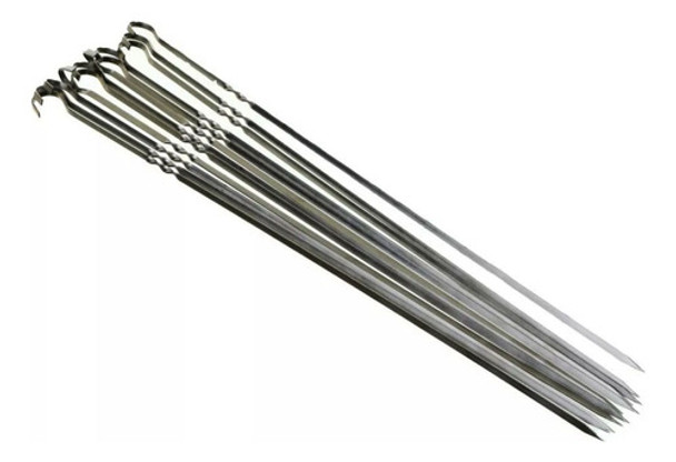 Pinches Brochet X12 Metal Para Carne Verduras Quesos  Frutas 0