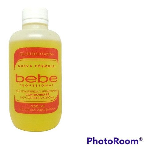 Quita Esmalte Bebe Nueva Formula  Profesional 250ml 0