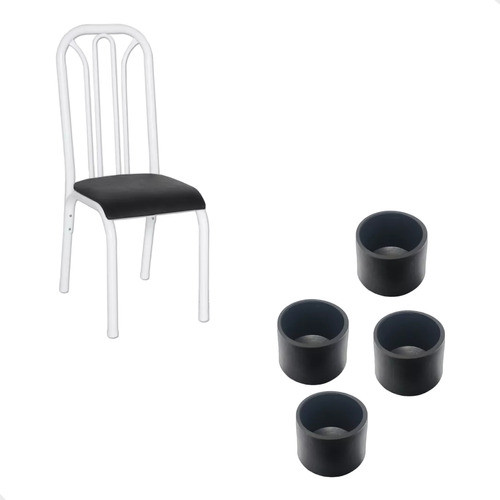 50 Ponteira Borracha Tubo Pé De Cadeira 3/4 0