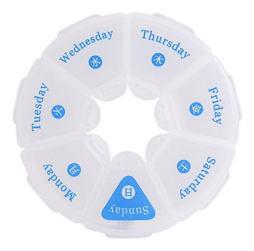 Pastillero Semanal Organizador Pastillas Diarias 0