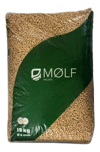 Pellet De Madera Puro Pino 6 Mm De Diámetro, Bolsas 15 Kg 0