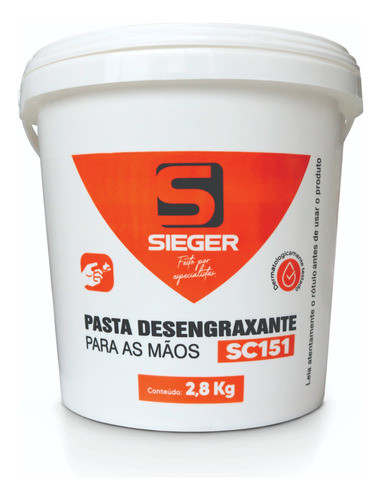Pasta Desengraxante Para As Mãos 2,8 Kg 0