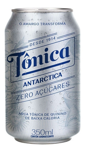 Água Tônica Antárctica Zero Lata 350ml Kit C/48 0