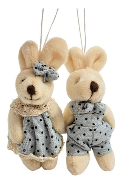 Mini Coelho Casal Azul Pendente 10x5x4cm Enfeite De Páscoa 0 Mini Coelho Casal Azul Pendente 10x5x4cm Enfeite De Páscoa 0