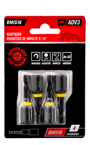 Boquillas Adaptadores Impacto Vaso Hexagonal 5/16 X4 U Adv3 0