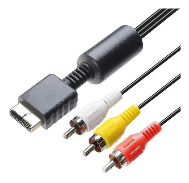 Cable 3 Rca Ps2 + Cable Hdmi 3 Mts + Cable Cargador Joystick 0