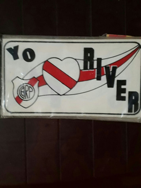 Cartel De Plastico. Yo Amo A River. 0