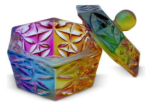 Dappen Com Tampa Hexágono Colorido 0