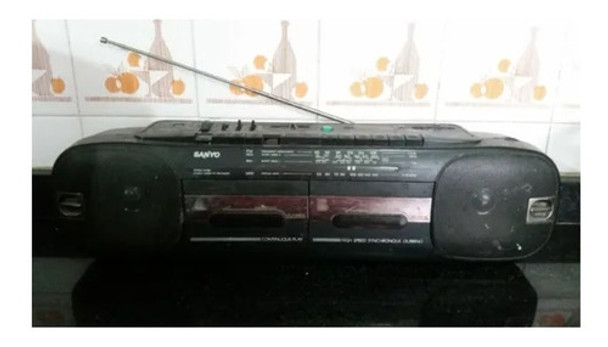 Radio Con 2 Caseteras Sanyo 0