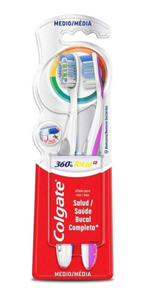 Colgate 360 Total 12 Surround Cepillo Dental 2x1 0 Colgate 360 Total 12 Surround Cepillo Dental 2x1 0