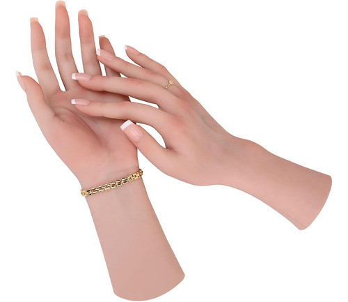 Manos De Silicona Tamaño Real Para Mostrar Joyas 0